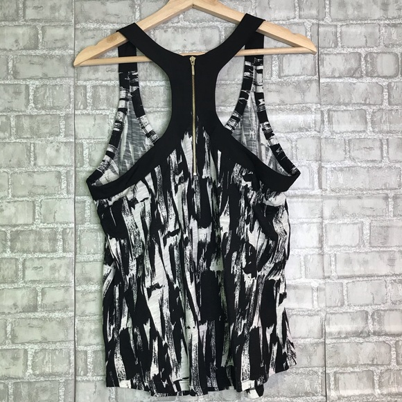 Banana Republic Racerback Tank Back Zipper Size L - Picture 2 of 6